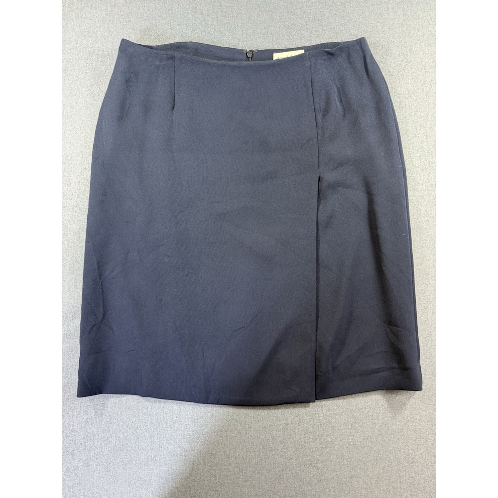 Vintage Amanda Smith Navy-Blue Skirt with Red Size 14
